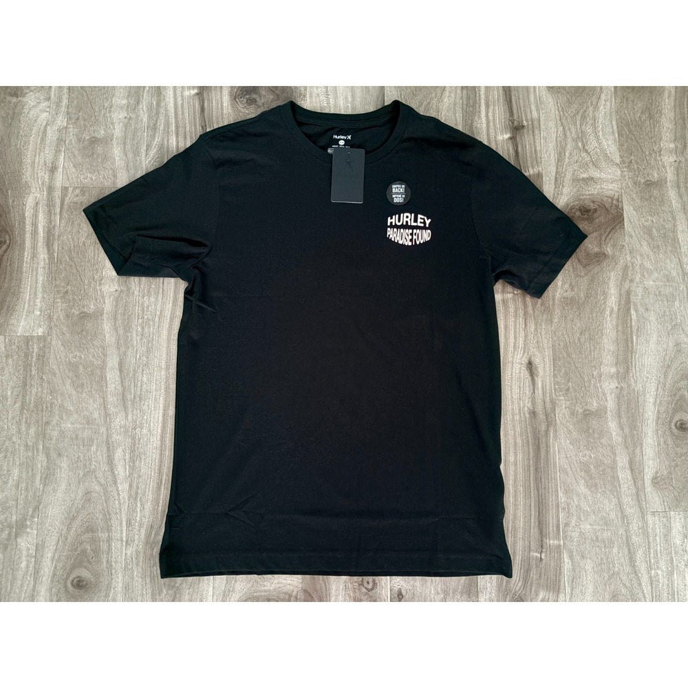 Hurley Paradise Found Graphic Tee - Men's Black Size Large NWT